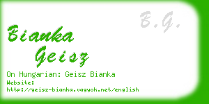 bianka geisz business card